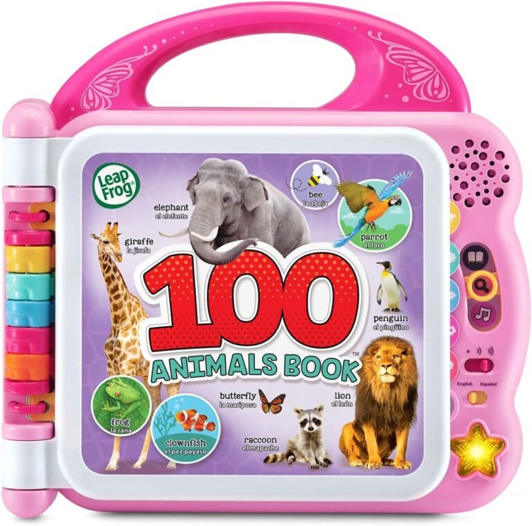 eapFrog 100 Animals Book Pink – Bilingual Touch‑Activated Learning